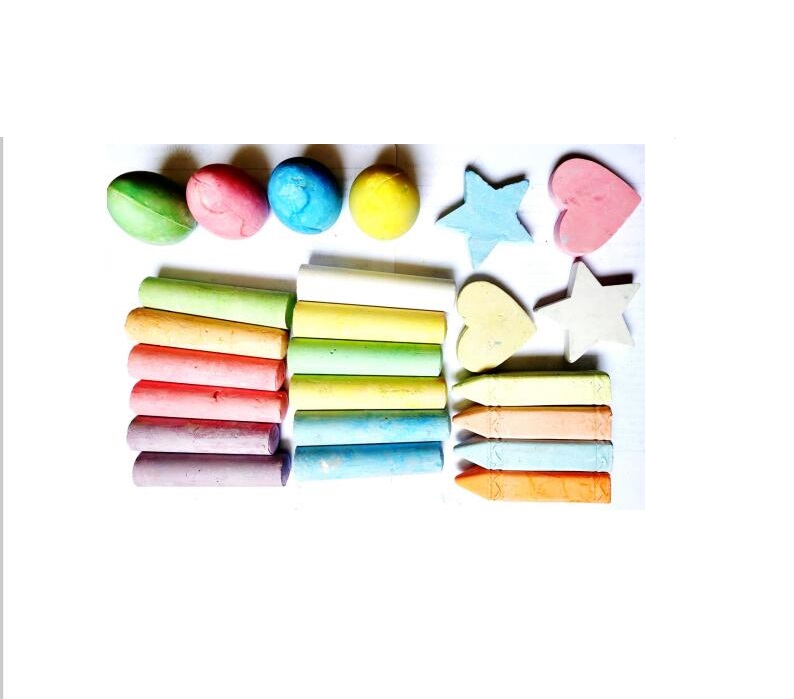 high quality cheap price kids Irregular Shape street promotion gift 24pcs sidewalk street chalk