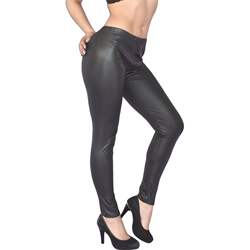 Leggings Gummig Soft Leather Look Leggings XS S M L Leggings Faux Leather Wet look