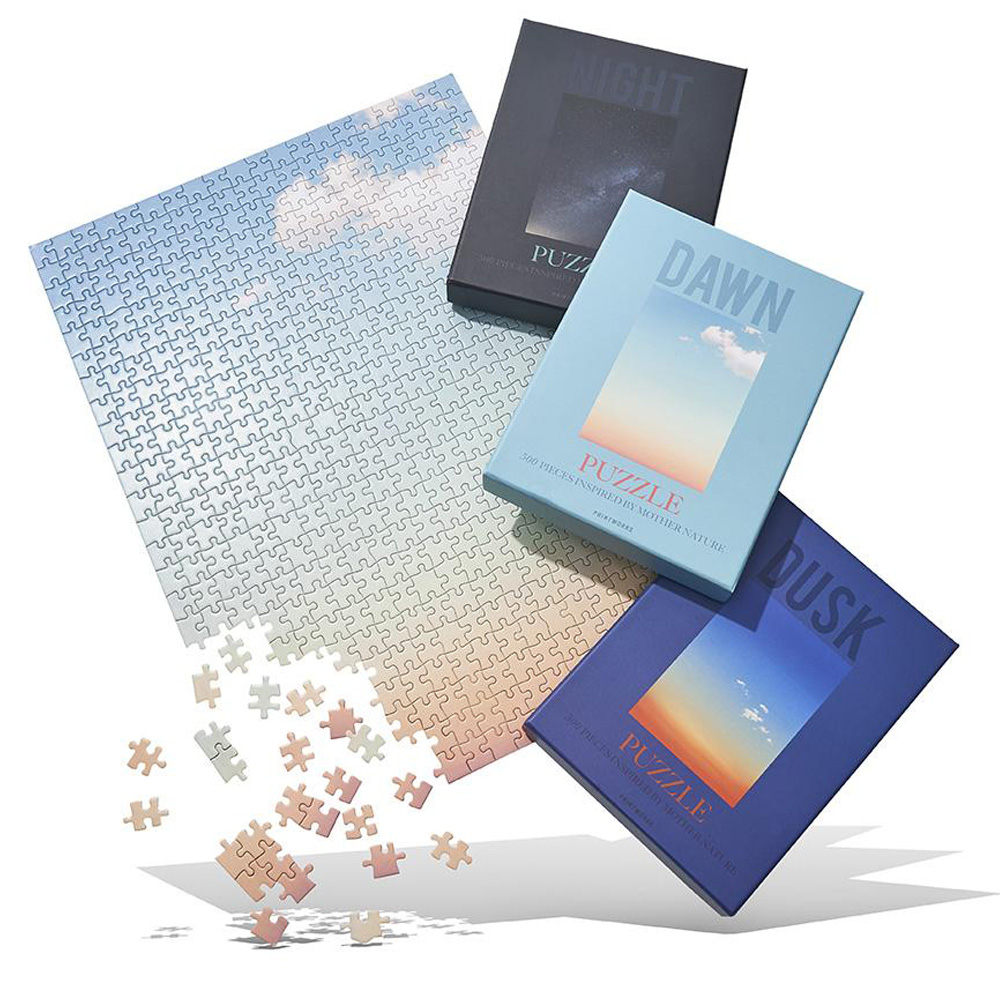 Картонный рекламный оптовый пользовательский пазл с печатью головоломка 750 штук для Joy пользовательский Детский пазл 3d