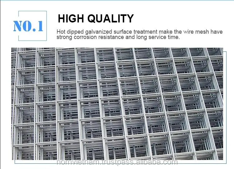 Vietnam Stanless Steel  Galvanized Welded Wire Mesh Panel For Sale