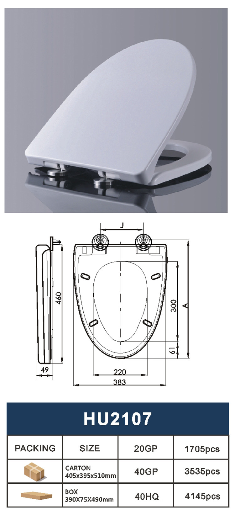 Good Quality Hot Sale PP Plastic Quick Release Toilet Seat Cover For Toilet Accessories Of Toilet Seat Manufacturer
