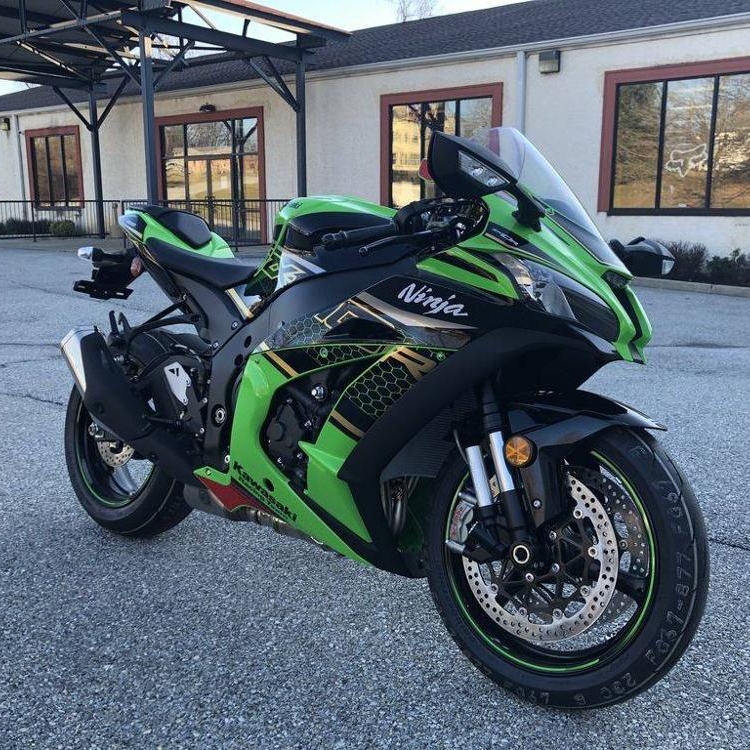 2013-2017 Kawasaki Ninja 300 EX300 Heavy Duty Non Oring Chain Green