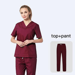 Design exclusivo hot venda logotipo impresso uniforme de enfermagem