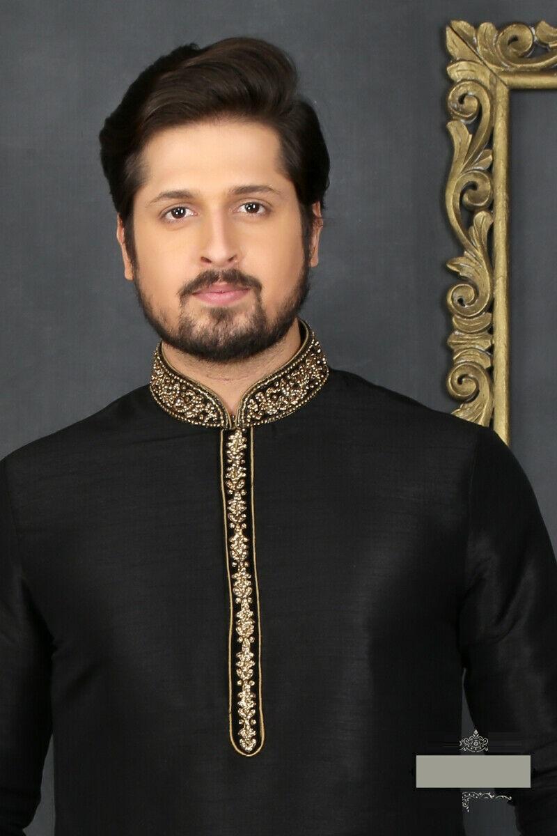 Black Shalwar Kameez Karhai Design AJM TRADE HOUSE's Traditional