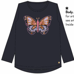 TRIPULAÇÃO PESCOÇO CAMISETA DA MENINA S