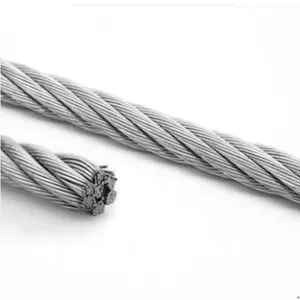 150 Feet 1//2 Galvanized Wire Rope Steel Cable IWRC 6x19