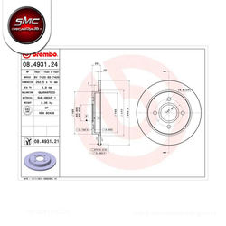 Hard Metallic 08493124 Front Disc Brake On Sale