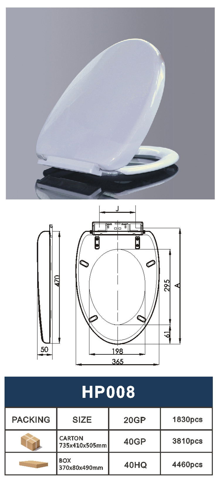 bathroom wc toilet seat quick release soft close  PP toilet seat cover with soft close hinges from toilet seats manufacturers