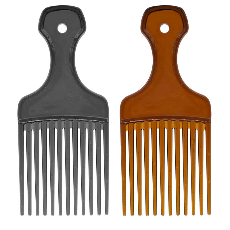Insert Afro Hair Pick Comb Hair Fork Comb Oil Slick Styling Hair Brush Hairdressing Accessory for Men & Women