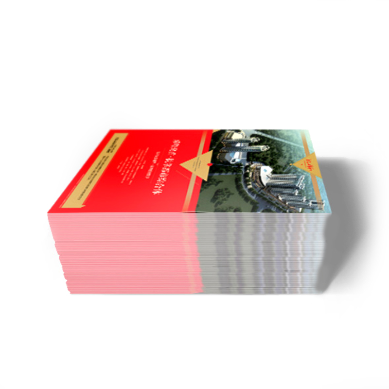 Цветной рекламный плакат CMYK с индивидуальным дизайном, альбом A5 copperte paper printing