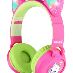 Bluetooth Crianças Crianças 93dB Limitado Volume de Fones de Ouvido Sem Fio Fones De Ouvido Fones De Ouvido Sem Fio para As Crianças LEVARAM Luzes