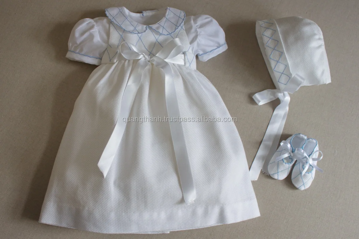 Embroidery baby rompers, 100%cotton Quang Thanh embroidery