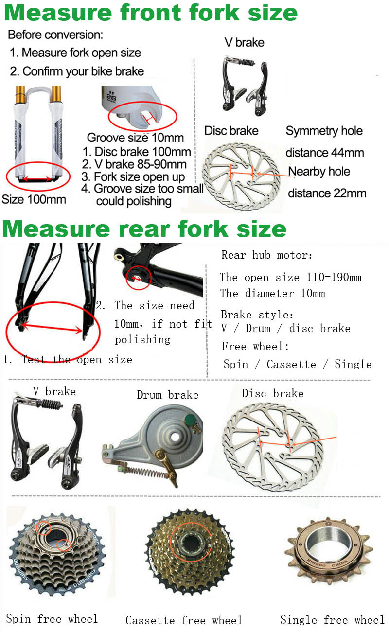 Moteur Roue Arriere Vae Bafang H300 Pour 700C, 20-26-28″ 36V 250W 32Nm Vitesse 25km H Rm G010 250 D