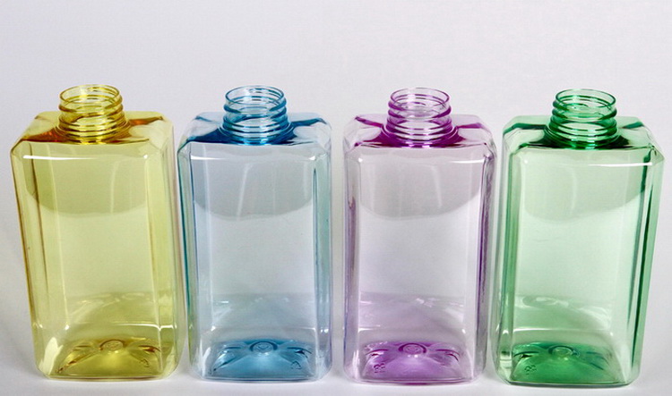 square plastic water bottle