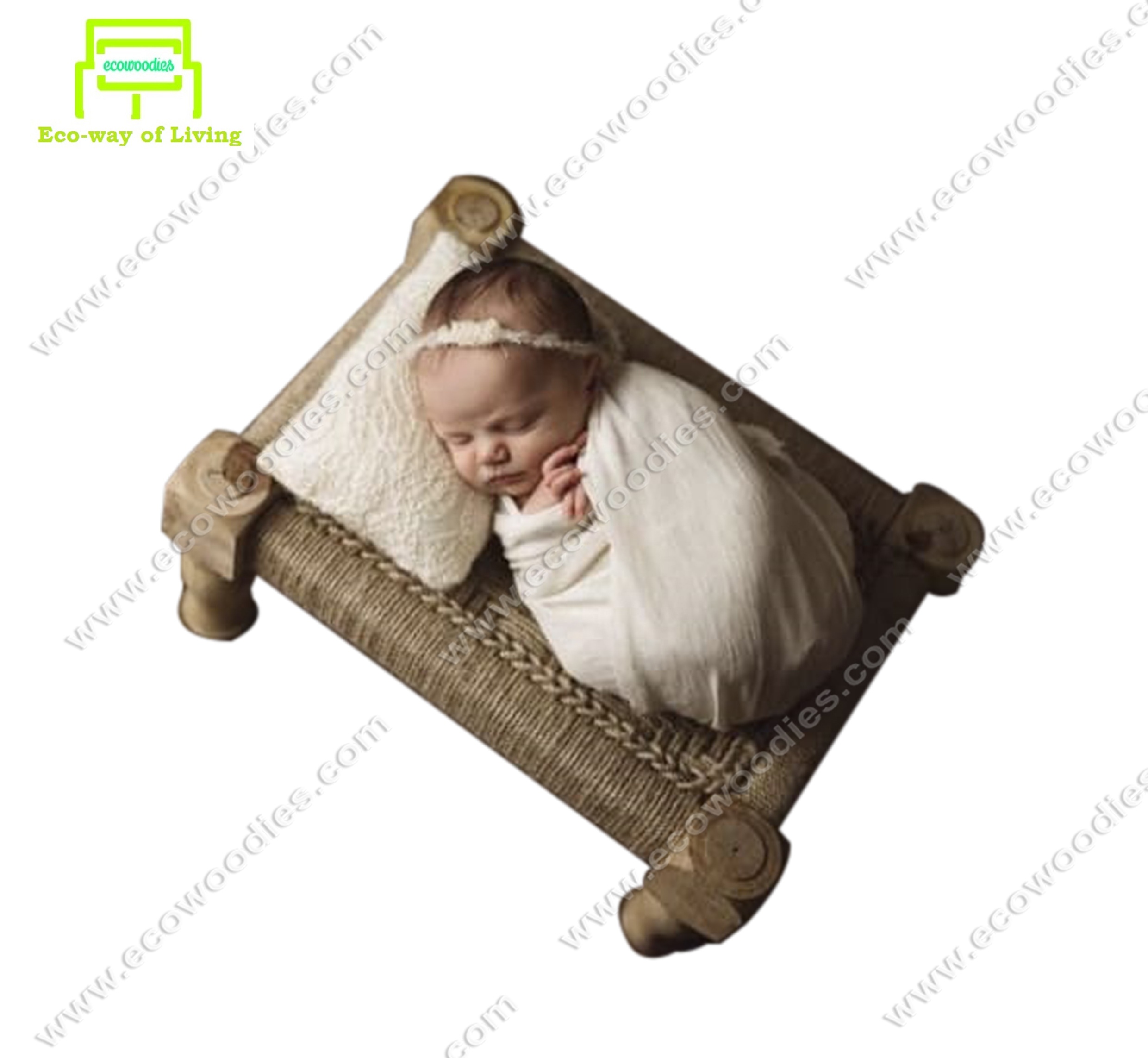 vintage wooden crib