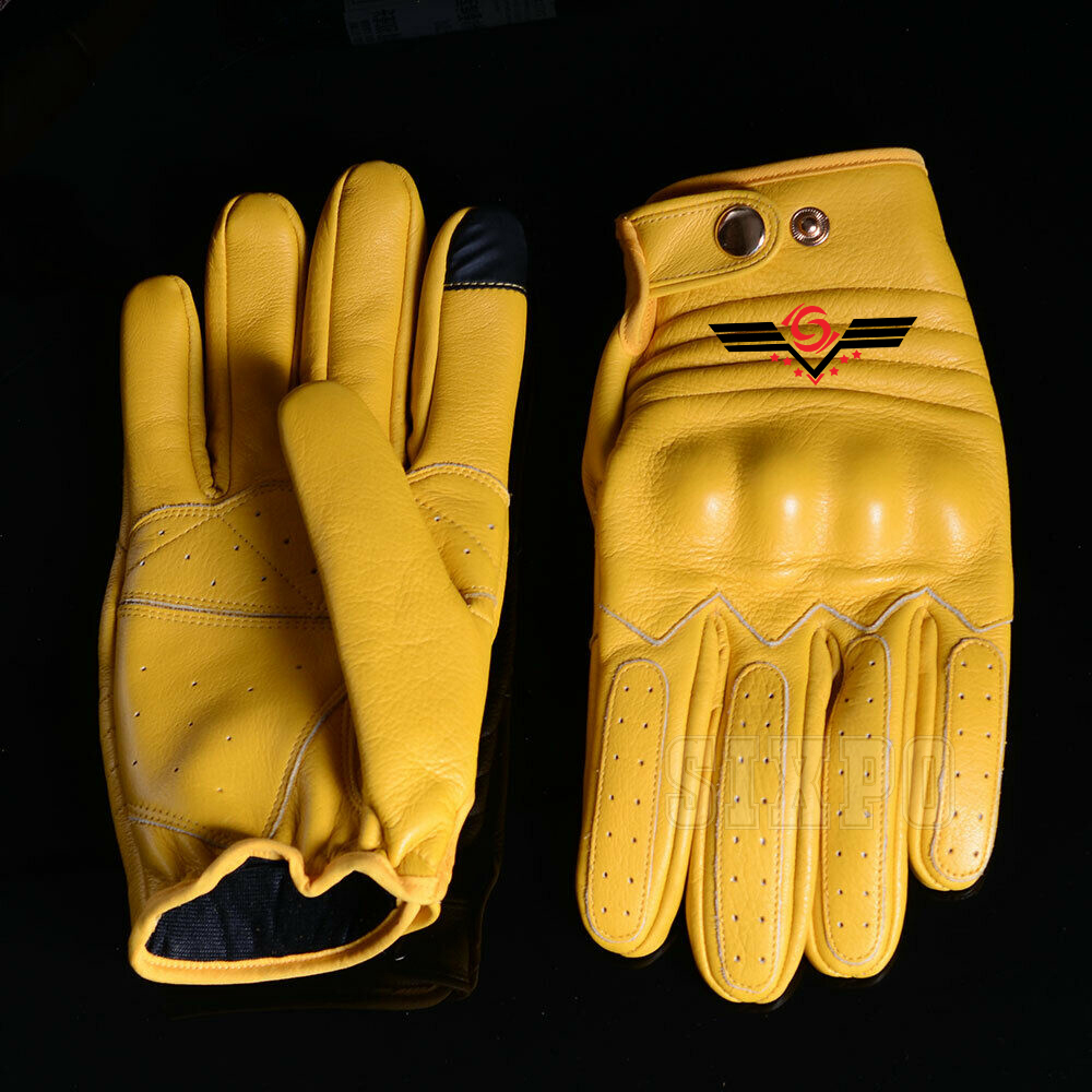 Мужские перчатки из натуральной кожи, 100% натуральная воловья кожа, мотоциклетные перчатки с сенсорным экраном, тактические перчатки