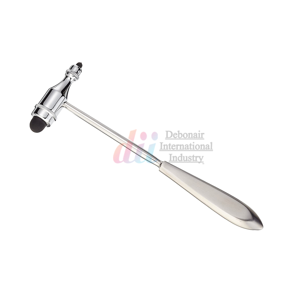 Нейрологический диагностический медицинский молоток Troemner, 25 см, нержавеющая сталь, многофункциональная ударная Резина