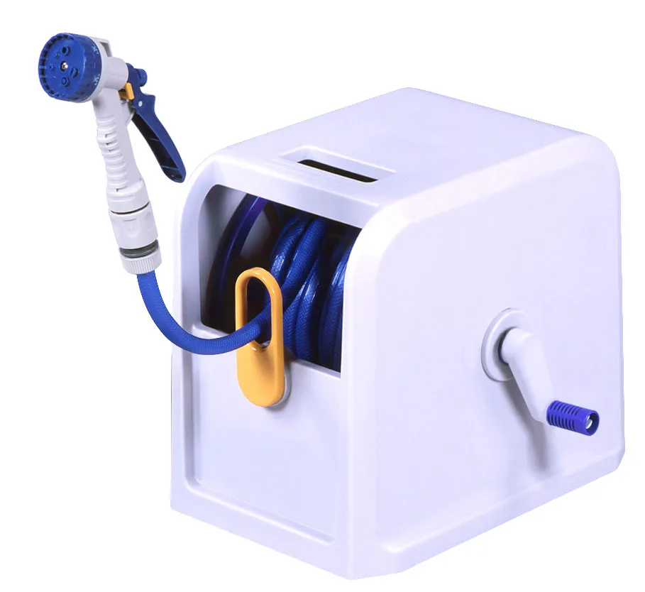 Садовая катушка для шланга, портативная легкая катушка с полным покрытием для защиты от УФ-лучей, защита от атмосферных воздействий и полива