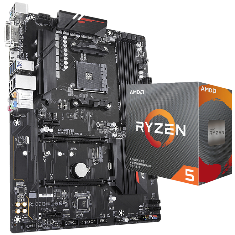 Used GIGABYTE B450 Gaming X AM4 Motherboard for AMD Ryzen 5