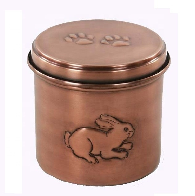 Урна для домашних животных, медный кролик, урна с гравировкой