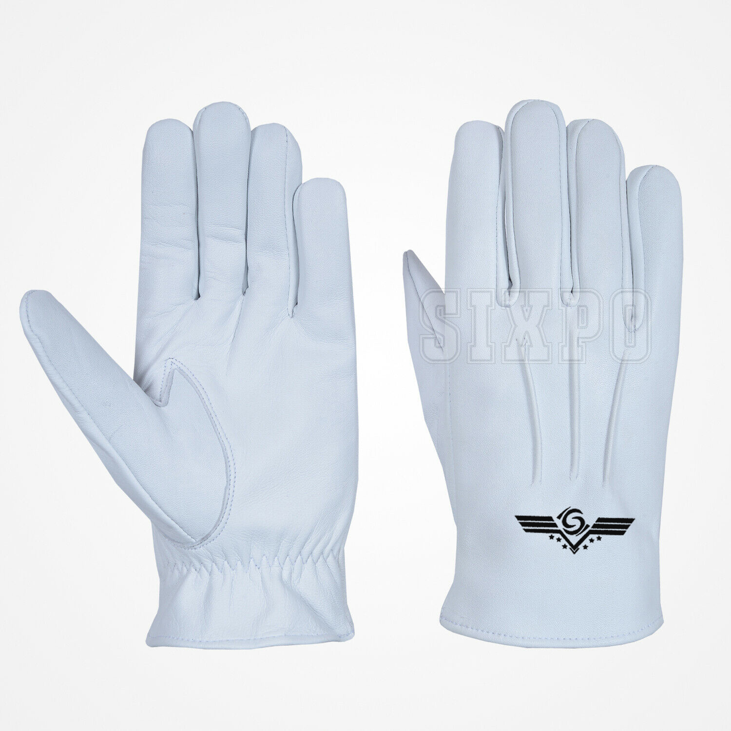 Новые кожаные перчатки для вождения мужские зимние теплые армейские белые короткие перчатки из натуральной кожи