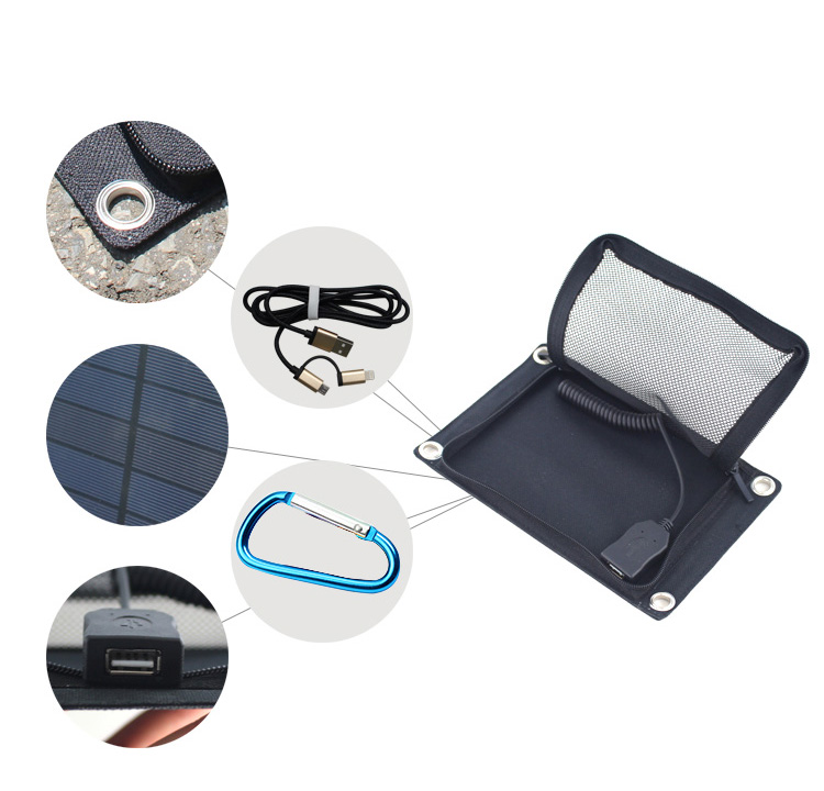 Flexsolar мини-размер 3,15 Вт 5 в ПЭТ солнечная панель с USB и устойчивой к царапинам поверхностью