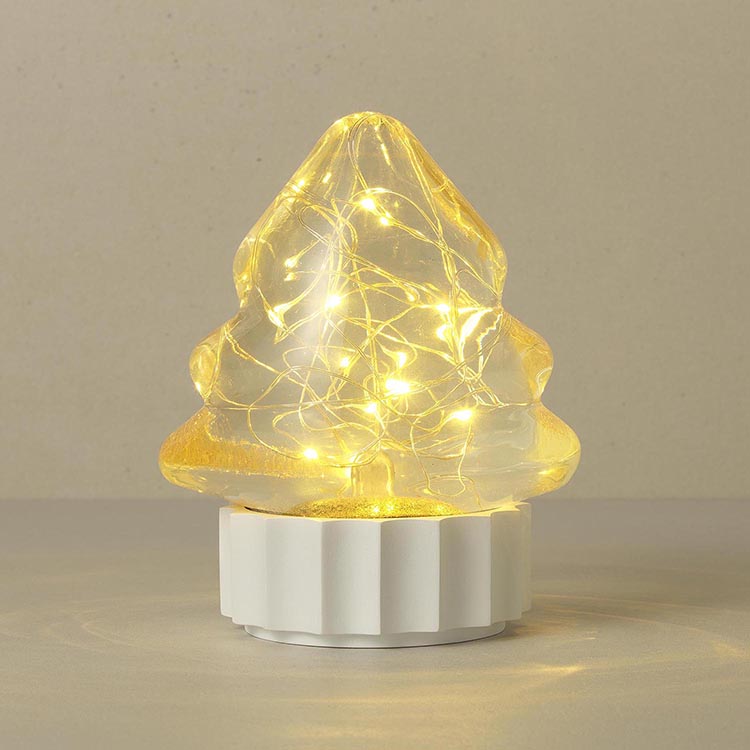 Светящийся, красивый, собственный дизайн, Рождественская елка, высококачественный стеклянный снежный шар