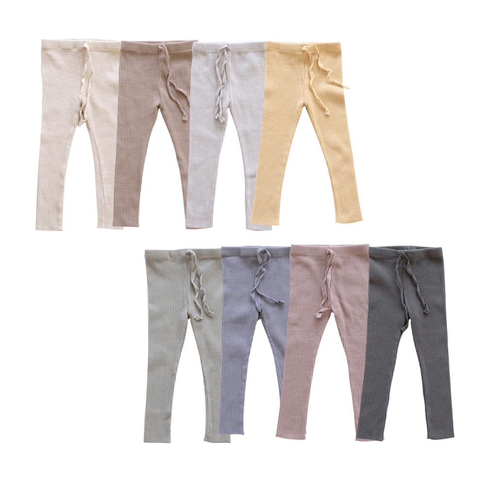 DE MARVI для детей ясельного возраста, пастельные цвета; Плотные леггинсы для девочек, леггинсы для девочек, джинсы с эластичной резинкой на талии для мальчиков; Брюки для девочек одежда высокого качества оптовая продажа Сделано в Корее