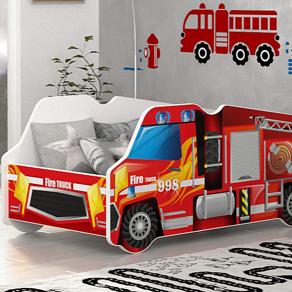 childrens fire engine bed