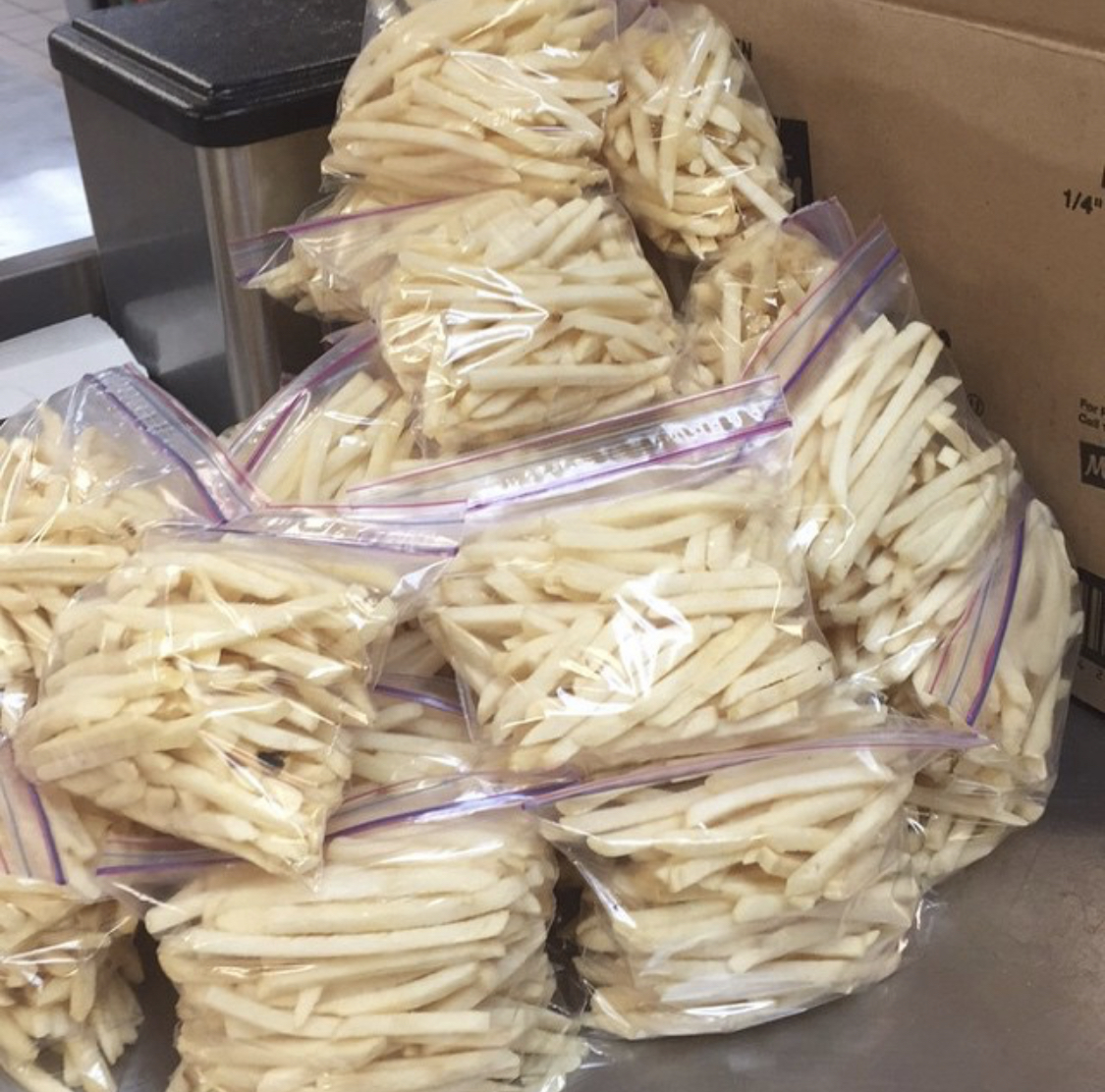 ALL SIZES FROZEN FRENCH FRIES