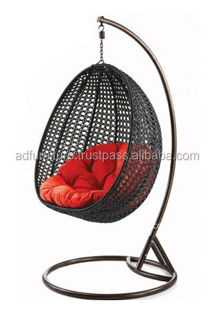 poly rattan swing chair