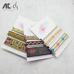 DIY Acessórios Do Vintage Tecido Jacquard Conjunto Trança de 3