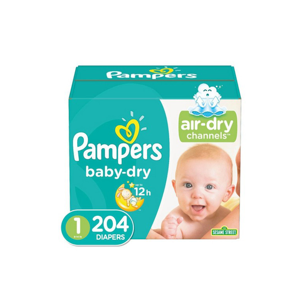 204 pampers size 1