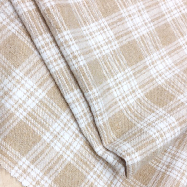 Японский органический хлопок 100% матовая клетчатая ткань OL1008
