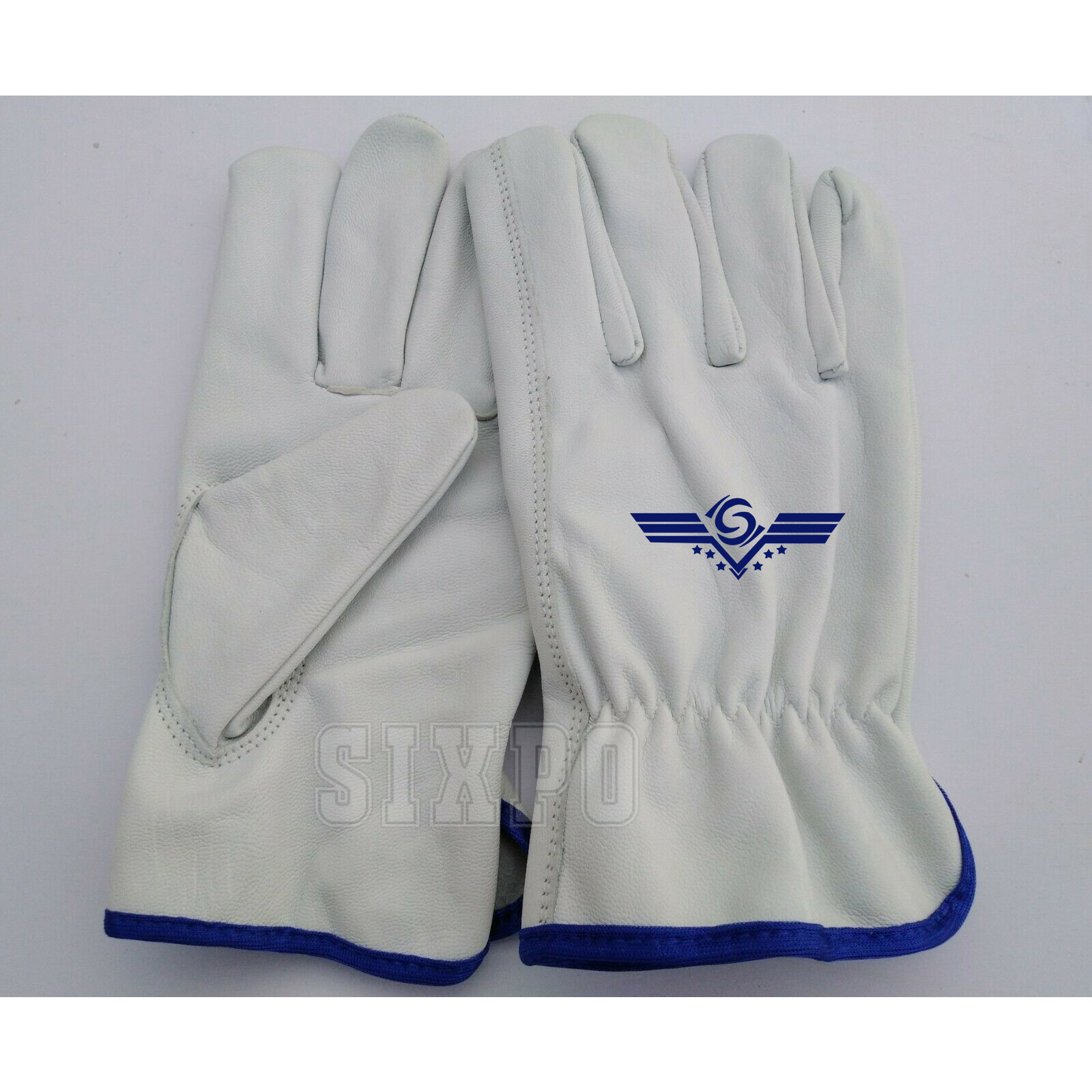 Высококачественные перчатки для вождения, кожаные водители из козьей кожи, рабочие защитные перчатки