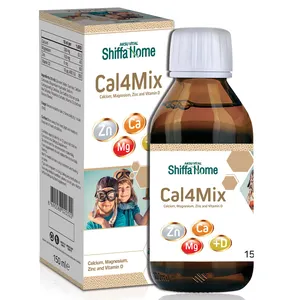 Cal4mix Syrup Calcium Magnesium Zinc Vitamin D3 Herbal Syrup Growth Support Supplement Indirubin Herbal Supplement