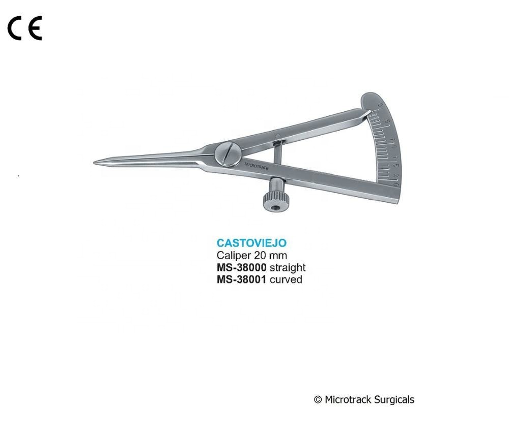 Castroviejo Bone Caliper 40mm Weiss Modified Curved