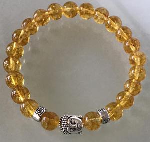 Plata étnica India PL Cobre Ajustable Pulsera Brazalete de Cuarzo de piedra de ámbar