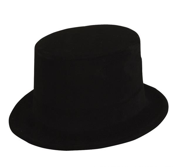Boy Childs Top Hat Black Velour Victorian Artful Dodger Willy Book Fancy Kids