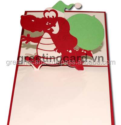 Electric Guitar music instrument Birthday Good Luck Greetings card 3d pop up card