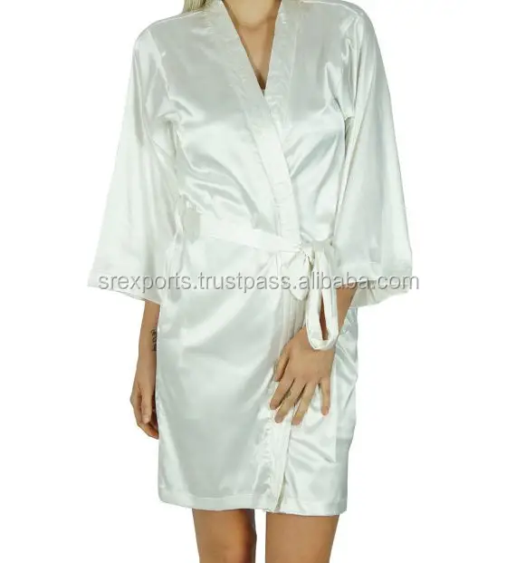 maxi silk robe