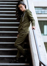 polo sweat suit olive green