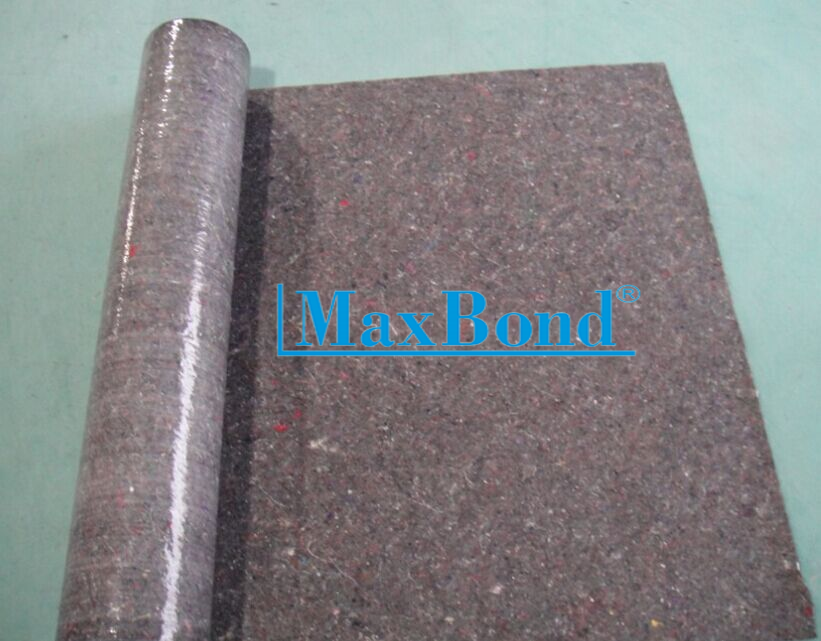 Recycled felt nonwoven fabric/felt fabric rolls for carpet, needlepunched grey color fabric