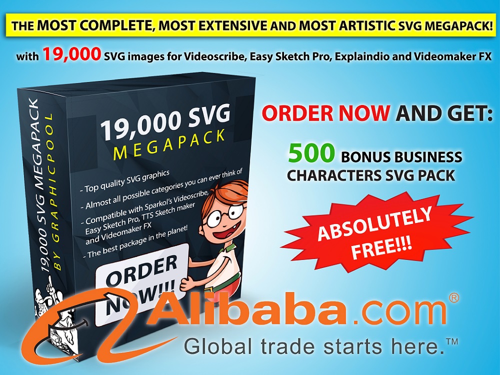 19 000 Svg Images For Videoscribe Esp And Explaindio Plus 120 Free Music And Bonus Pack Buy Whiteboard Svg Product On Alibaba Com
