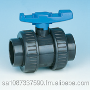 BRAND NEW 2/" Tecno UPVC Industrial Double Union Ball Valve Grey//Orange 2/"