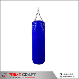 blue punching bag