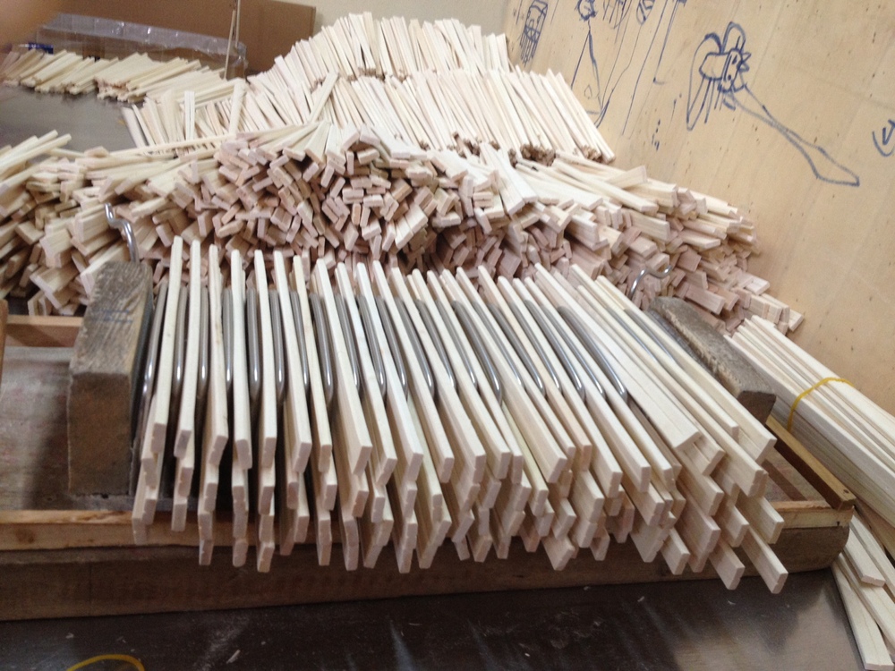 Paper wrapping with Styrax wooden Chopsticks