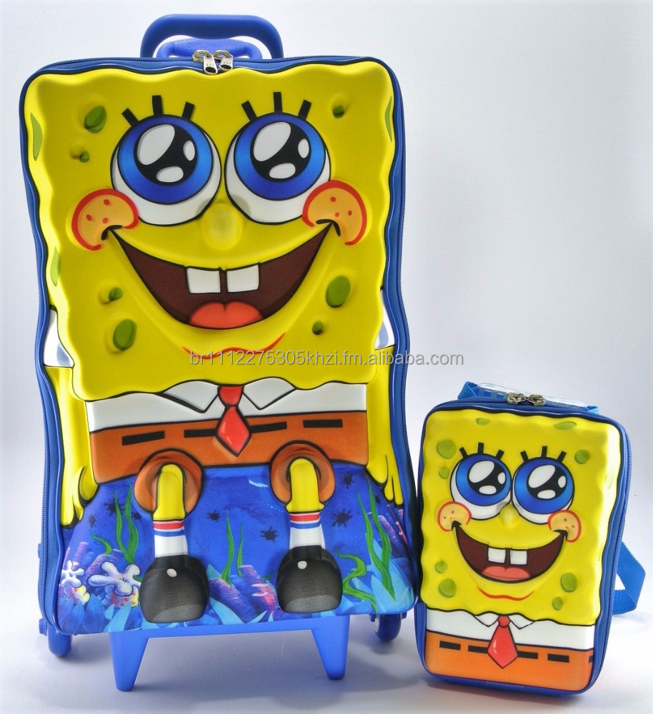 spongebob backpack with lunch box