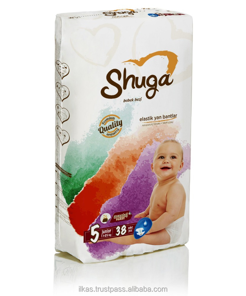 Baby Group Clothlike Textile Backsheet Shuga Baby Diaper Nappy