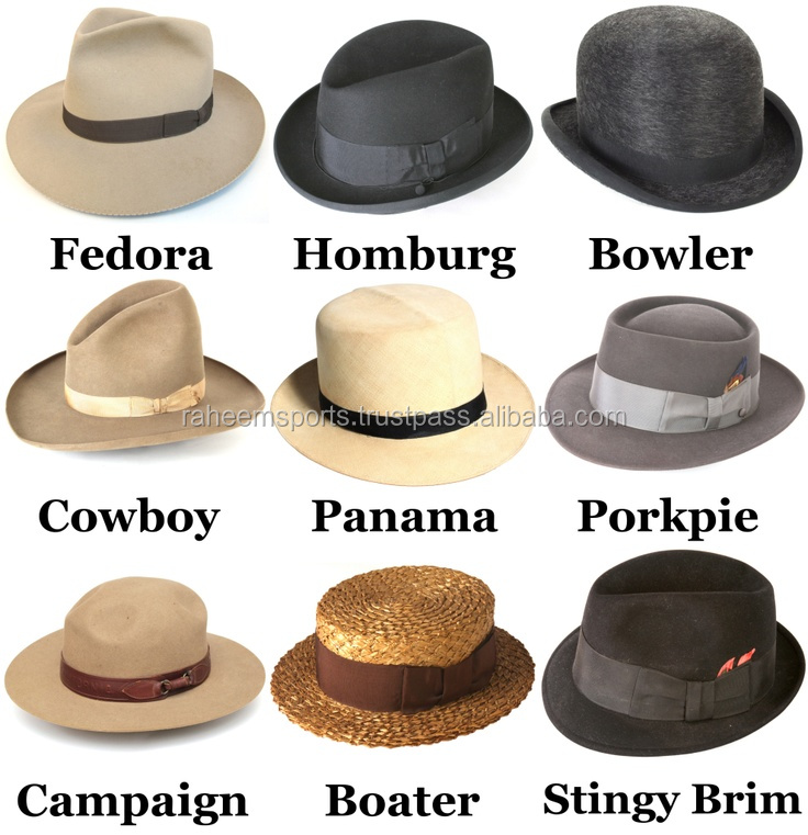 types of bowler hats
